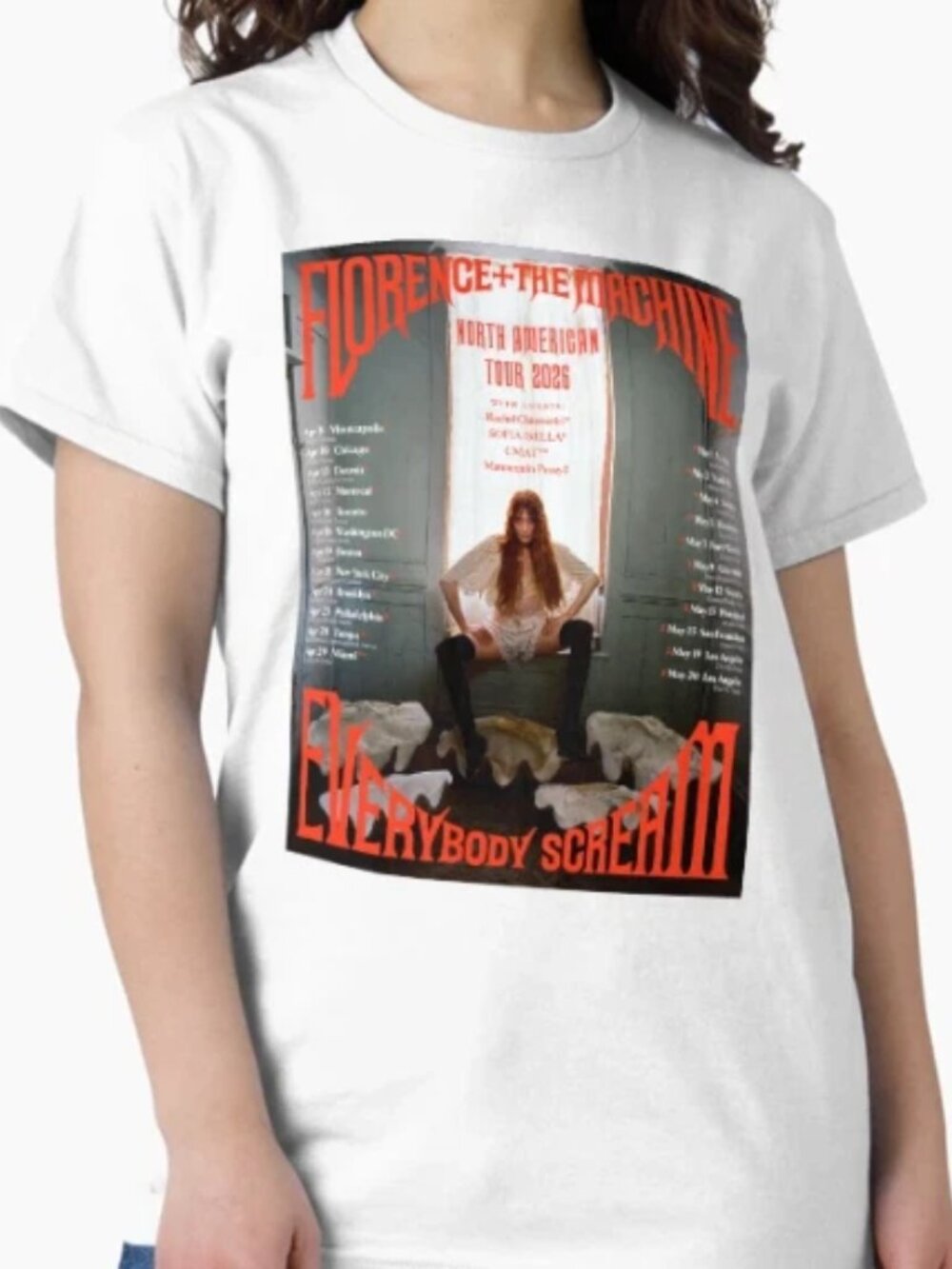 Everybody Scream – Florence + The Machine Tour 2026 AYM Classic T-Shirt